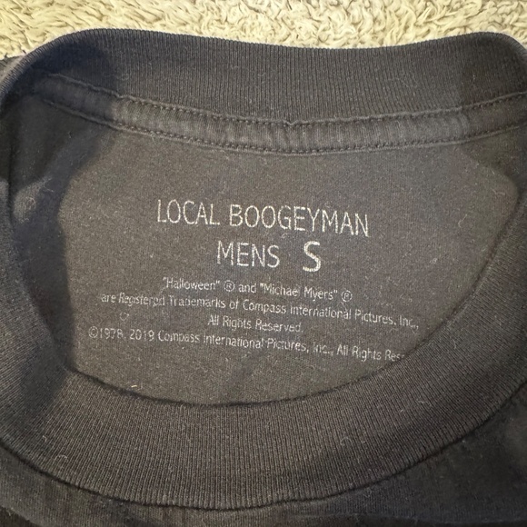Rare NWOT Local Boogeyman "Halloween" Tee Mens Small - Picture 2 of 3